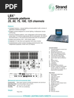 Download Strand Lighting Lbx Datasheet by Brad SN11848179 doc pdf