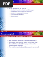 Programming in C: in This Session, You Will Learn To