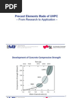 Precast Elements Made of UHPC: - From Research To Application