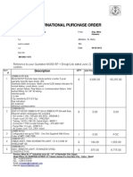 International Purchase Order: Description