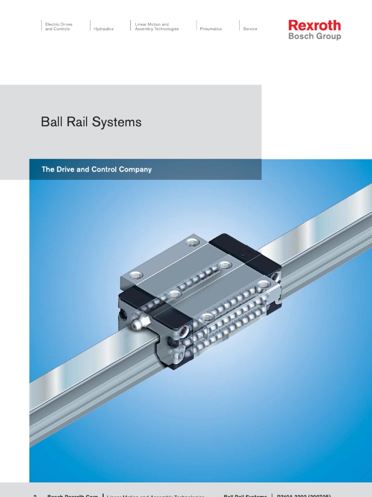 rexroth star linear guides Bearing (Mechanical) Friction
