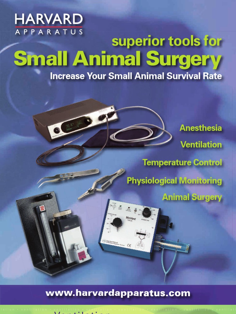 Harvard Tools For Small Animal Surgery PDF Monitoring (Medicine