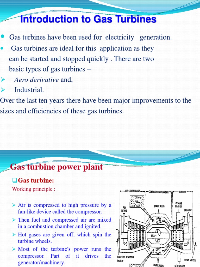 Overview of Gas Turbine Power Plants | PDF | Gas Turbine | Natural Gas