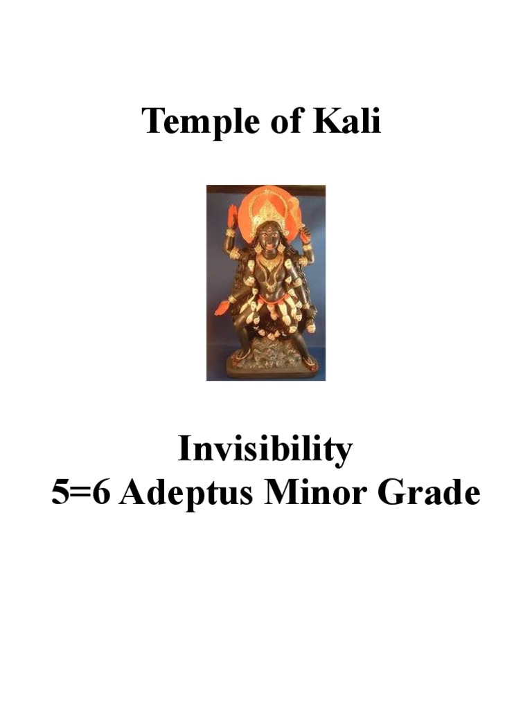 Invisibility 5 6 Adeptus Minor Grade | PDF | Paranormal | Mythology