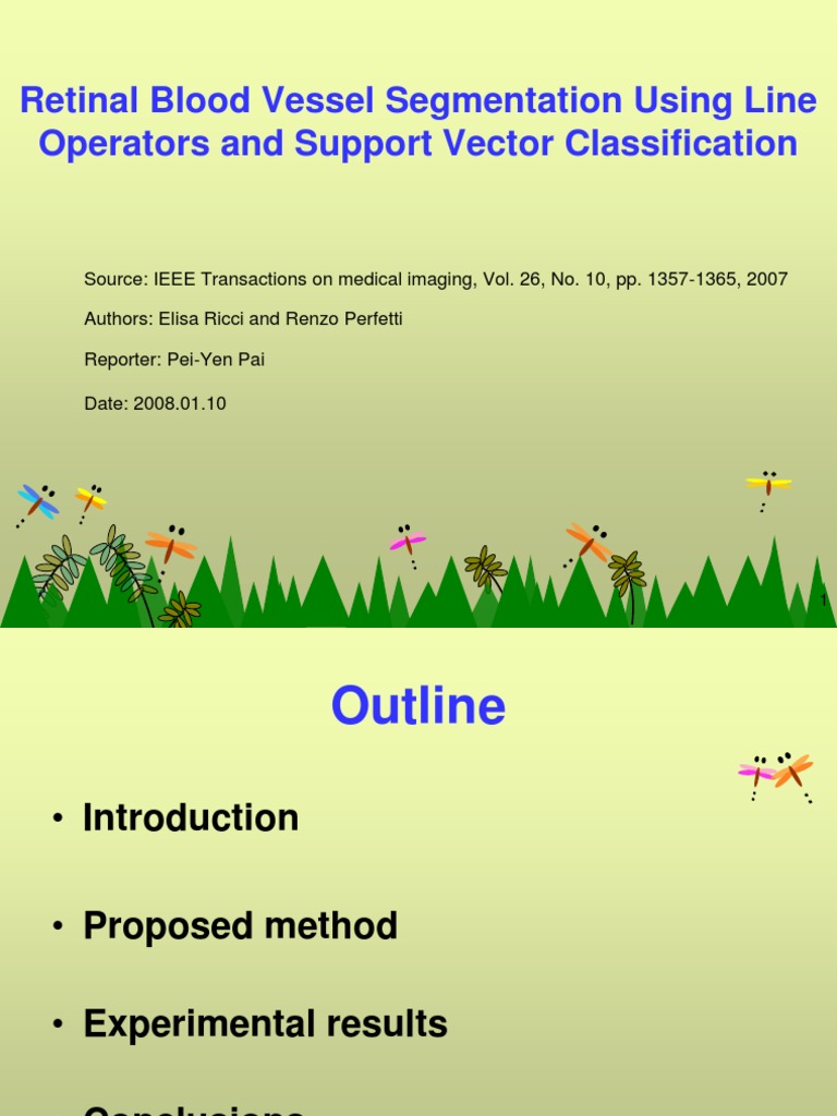 Retinal Vessel Segmentation via SVM | PDF | Field Of View | Pixel