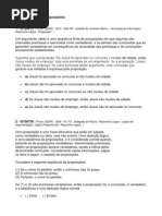Raciocinio lógico proposições