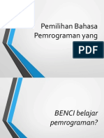 Pemilihan Bahasa Pemrograman yang Ideal