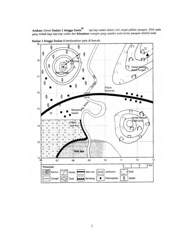 Soalan Geografi Tingkatan 1