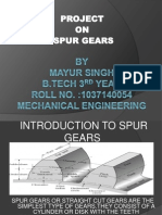 Project ON Spur Gears