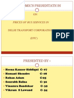 Economics Presentation: Prices of Bus Services in