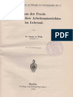 Aus der Praxis des chemischen Arbeitsunterrichtes im Lehrsaal- Dr. Gustav A. Weiß - 1928