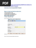 Call Adobe Form Through ABAP Program