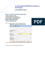 Call Adobe Form Through ABAP Program