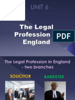 Unit 6 - The Legal Profession in England
