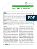 Effect of Acupuncture Depth On Muscle Pain: Research Open Access