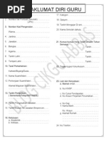 Maklumat Diri Guru (Buku RPH)  PDF