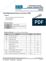 Small Signal General Purpose Transistors (PNP)