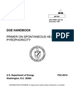 Heating and Pyrophoricity