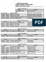 UGC NET Seating Chart (Subject Wise)