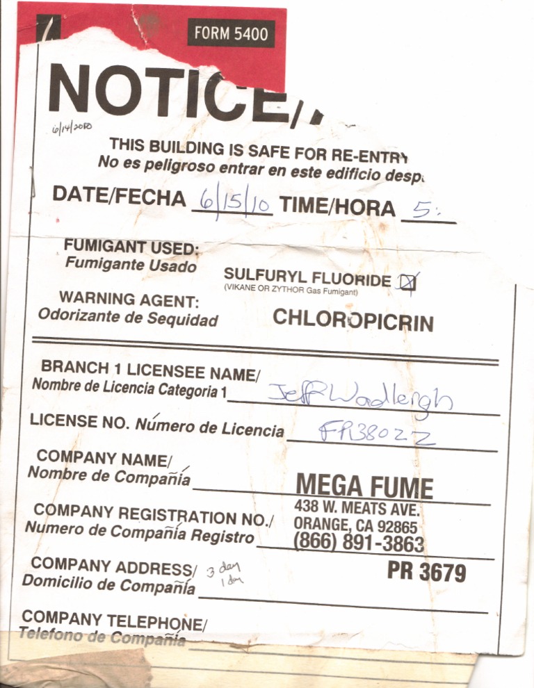 Sulfuryl Fluoride Fumigation Guide | PDF | Technology & Engineering