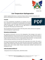 Low Temperature Hydrogenation Imvemvane15!3!11