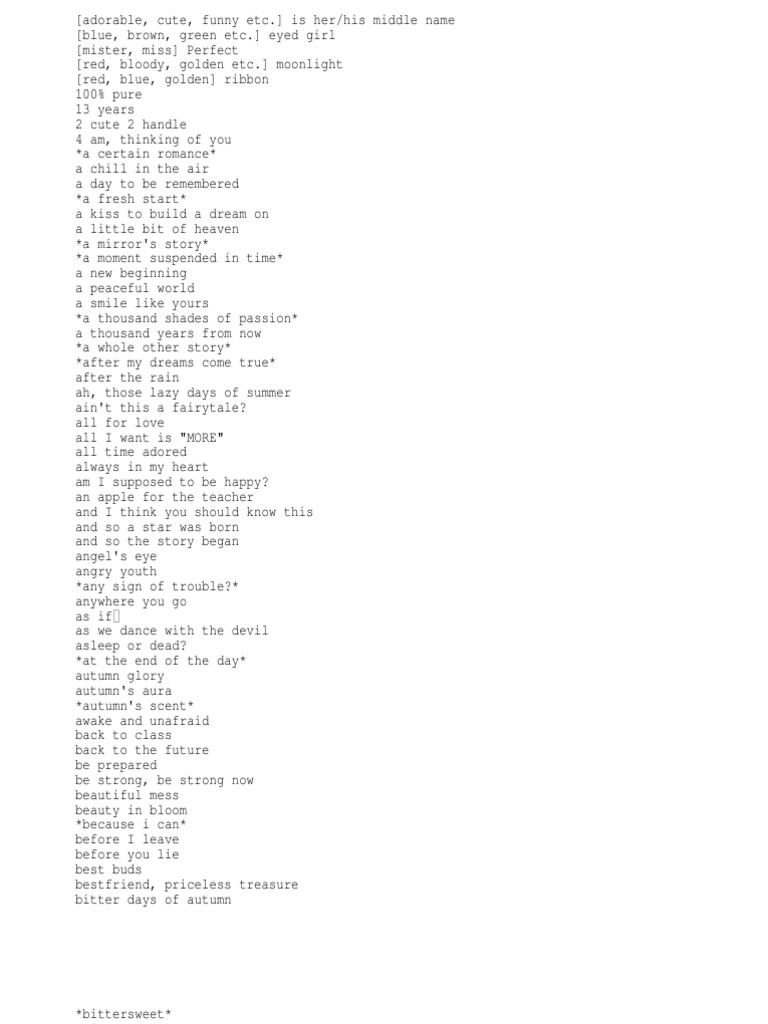 400 photography title ideas Sky Leisure