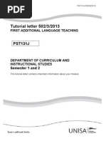 Download Tutorial Letter 50220133 Language Teaching by Charmaine Verrall SN118594119 doc pdf