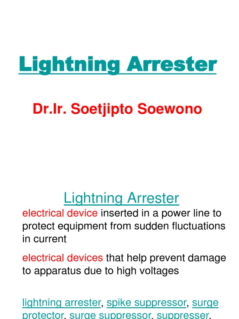 Lightning Arrester Overview and Testing | PDF | Electric Power | Components