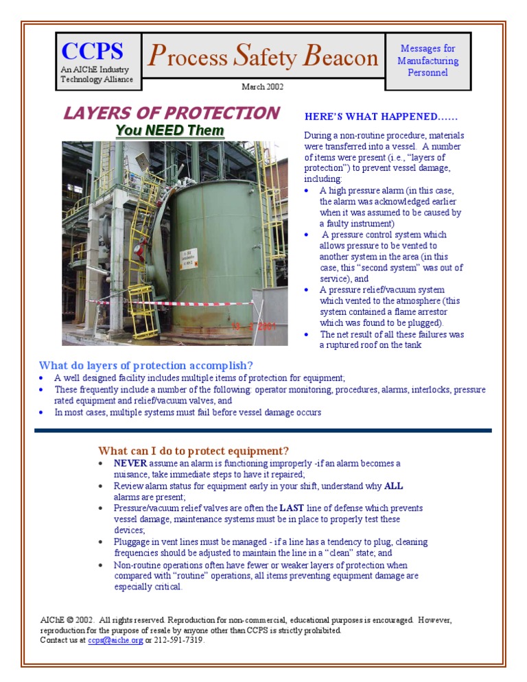 Layers of Protection: Why You Need Them | PDF