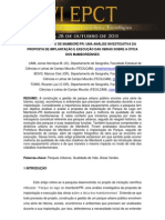 O Parque Do Lago de Mamborê Uma Análise Investigativa