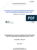 Defunciones en Argentina -año 2009