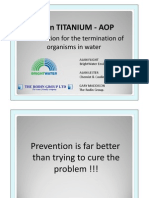 Domestic Water Disinfection Using Total Oxidation Process Presentation