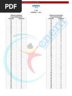 Gabarito Enem 2012 - 1° dia Caderno Azul