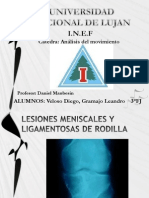 Lesiones Meniscales y Ligamentosas de Rodilla