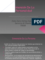 Dimensión de La Personal Id Ad Diapositivas