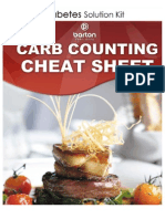 Carb-Counting Cheat Sheet