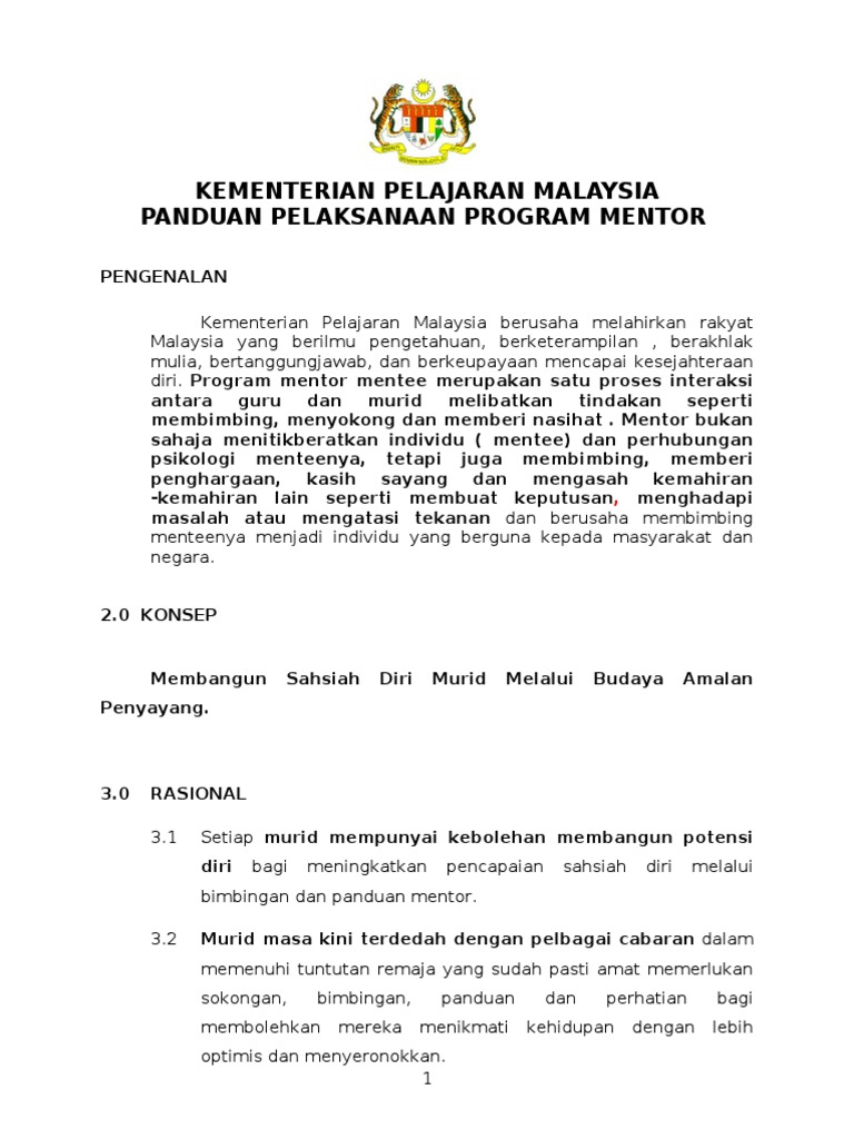 Cara Pelaksanaan Mentor Mentee Pdf