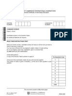 CIE Question Paper