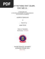 Download PTU Mtech thesis template by tanveerkhan786 SN118639008 doc pdf