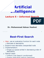 Lecture 5 - Informed Search: Dr. Muhammad Adnan Hashmi