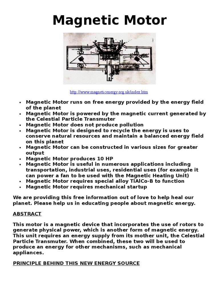 4005265 Motor Plans Electric Motor Field