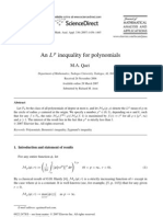 AnL P Inequality For Polynomials