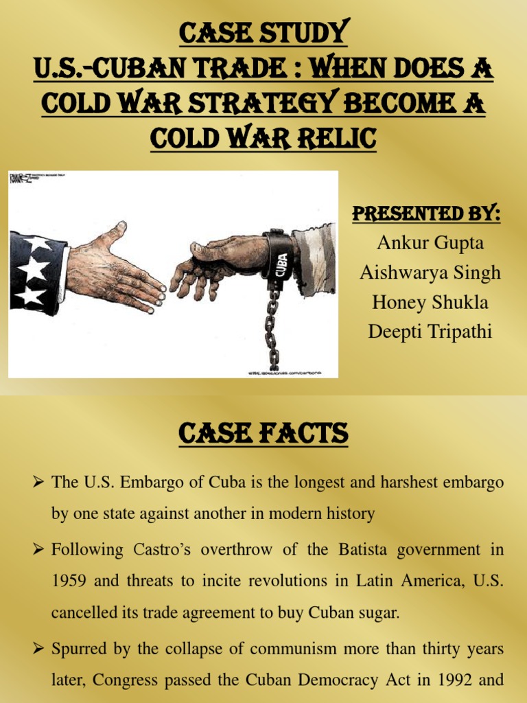 US-Cuban Trade | PDF | United States Embargo Against Cuba | Cuba