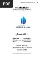 Download Contoh Makalah Analisis Chi Square   2   Dan Korelasi Dalam Teknik Industri  by Rudini Mulya SN118658932 doc pdf