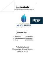 Makalah Studi Kasus Regresi Dan Regresi Berganda