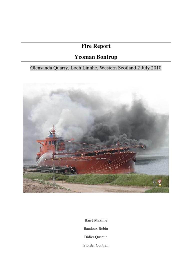 Fire Report Final Firefighting Fires