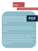 FISMA - CSIS 20 Critical Controls