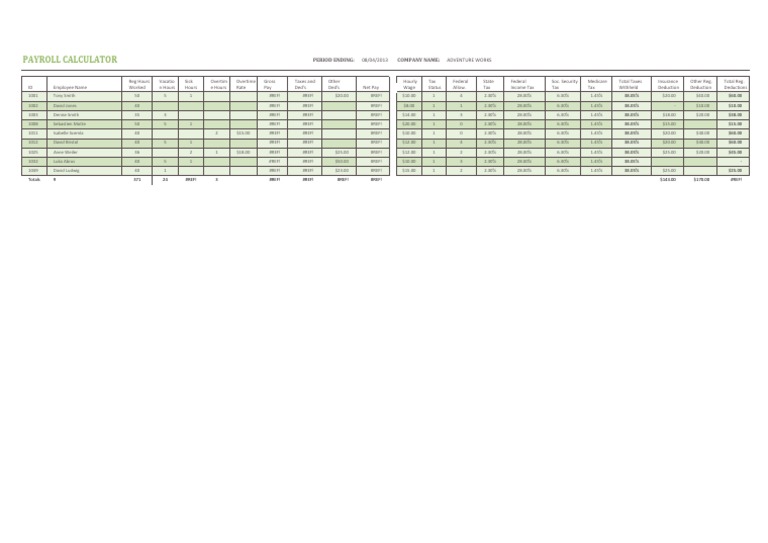 Payroll | PDF