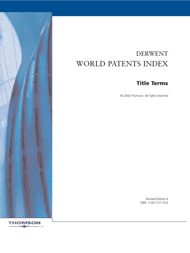 World Patent Index, PDF, Chemical Elements