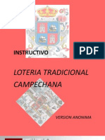 Instructivo de la Lotería Tradicional Campechana